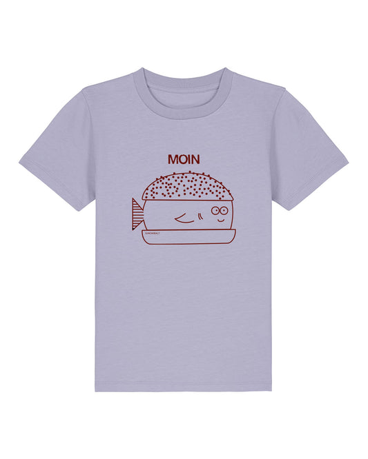 Kids T-Shirt Fischbrötchen  Natural Raw Lavender