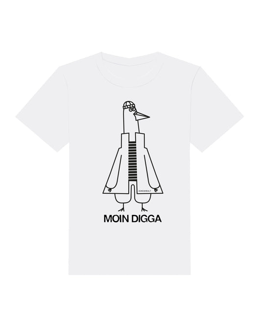 Kids T-Shirt Moin Digga Weiß
