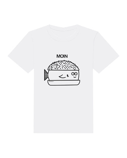 Kids T-Shirt Fischbrötchen Weiß