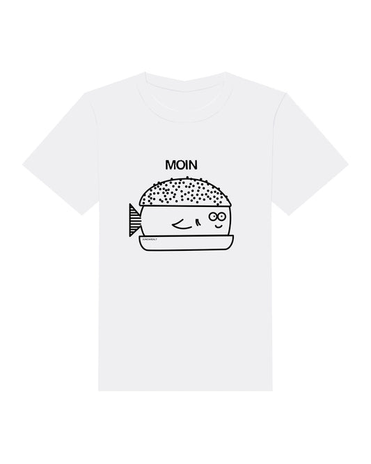 Kids T-Shirt Fischbrötchen Weiß