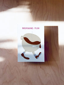 Morning Run Postkarte DIN A6