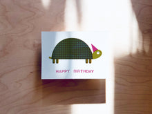 Load image into Gallery viewer, Birthday Turtle Postcard DIN A6