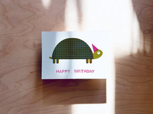 Birthday Turtle Postcard DIN A6