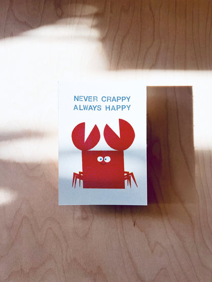 Happy Crappy Postkarte DIN A6