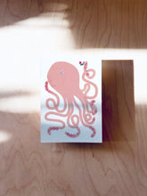 Load image into Gallery viewer, Flower Octopus Postcard DIN A6