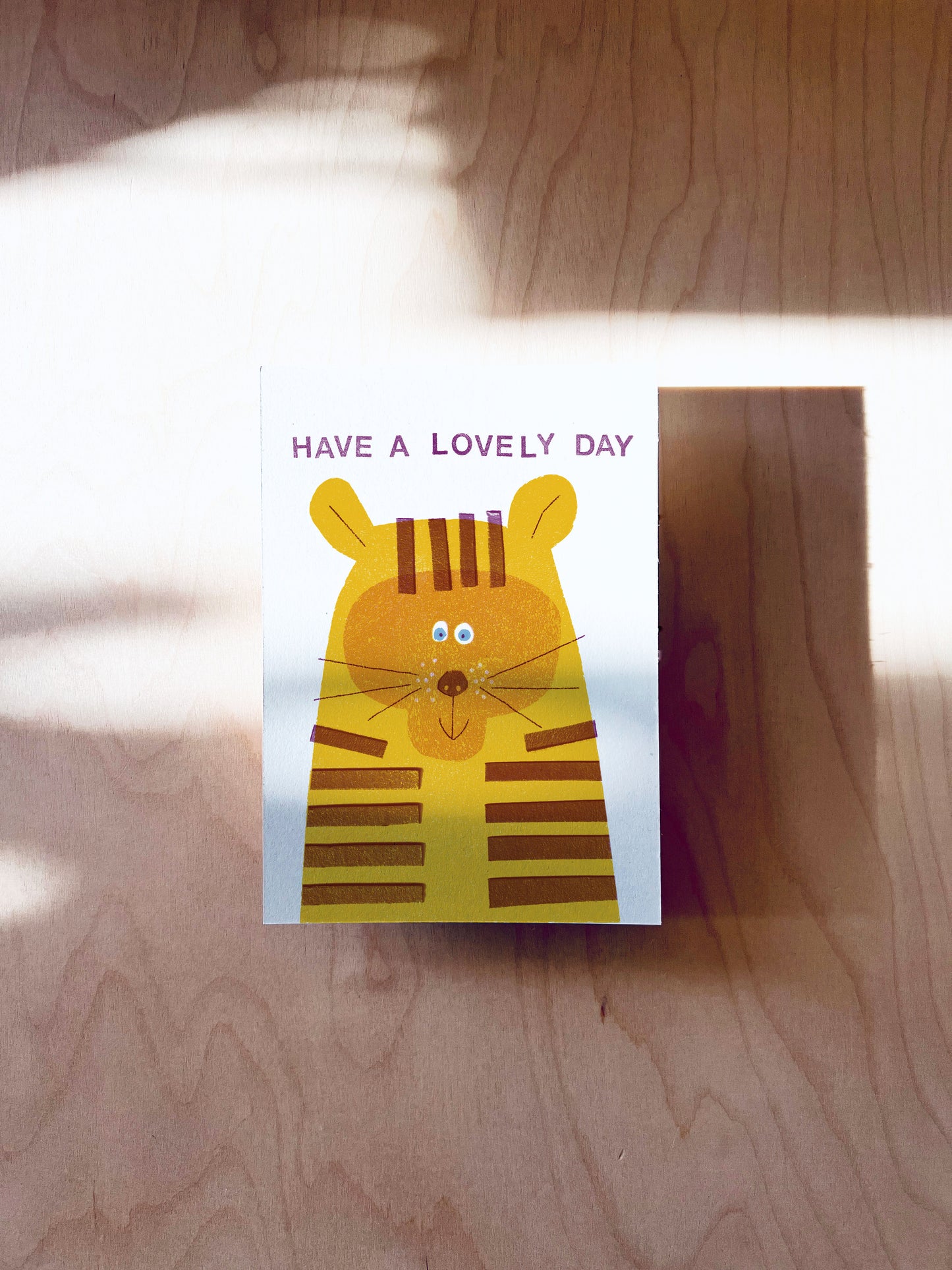 Tiger Postkarte DIN A6
