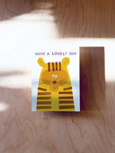 Lovely Tiger Postcard DIN A6