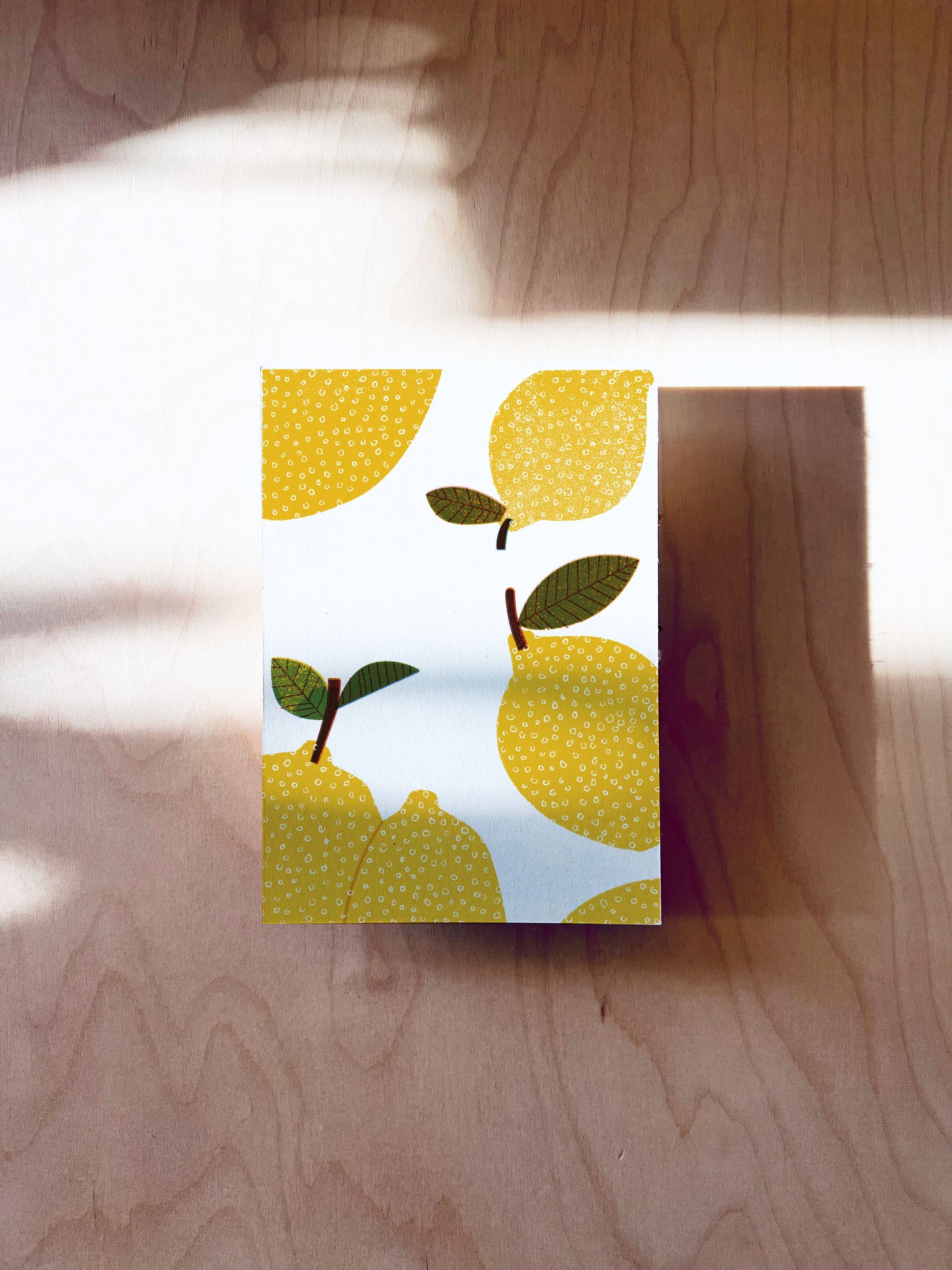 Zitronen Postkarte DIN A6
