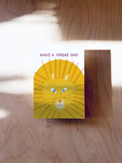 Löwe Postkarte DIN A6