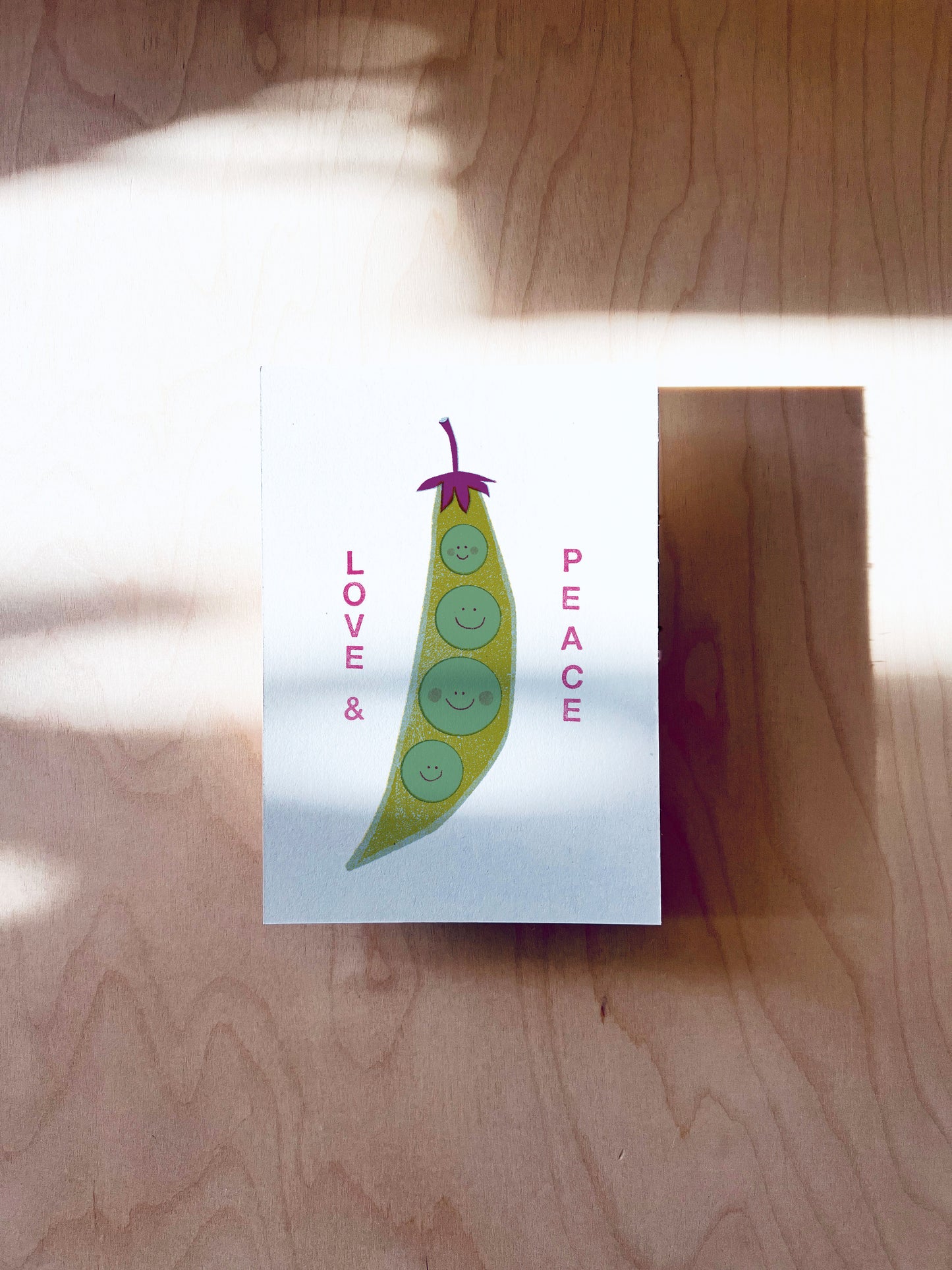 Love & Peace Postkarte DIN A6