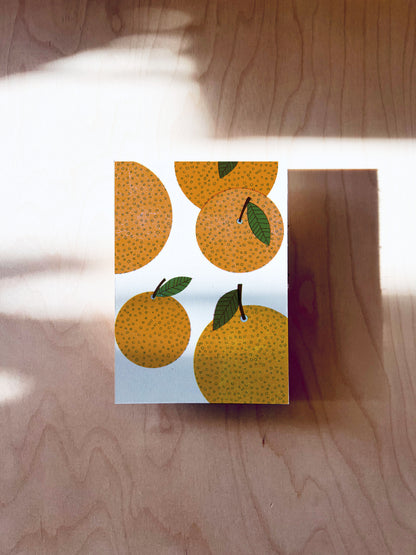 Orangen Postkarte DIN A6