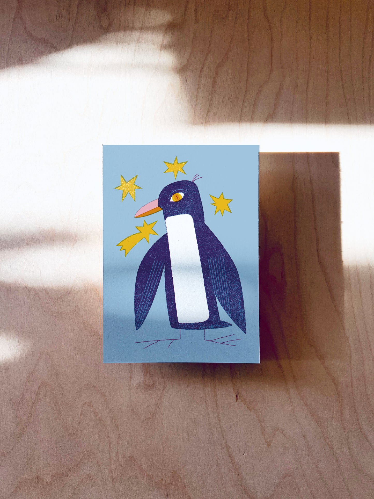 Pinguin Postkarte DIN A6