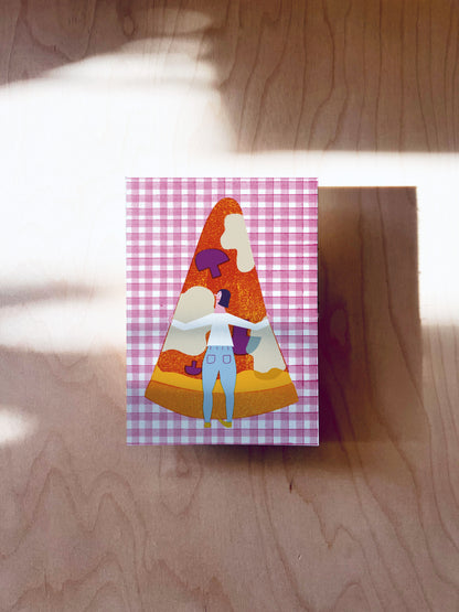Pizzaliebe Postkarte DIN A6