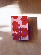 Load image into Gallery viewer, Red Flowers Postcard DIN A6