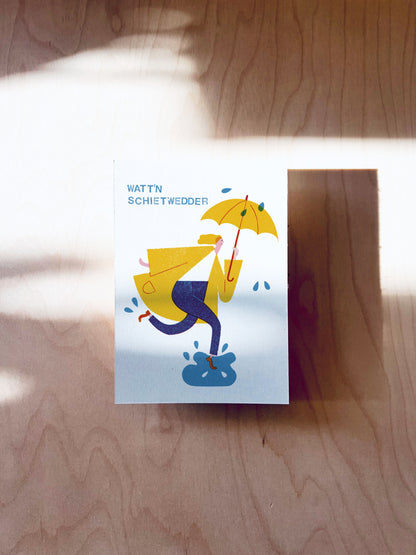 Schietwedder Postkarte DIN A6