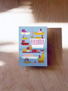 Ships Postcard DIN A6