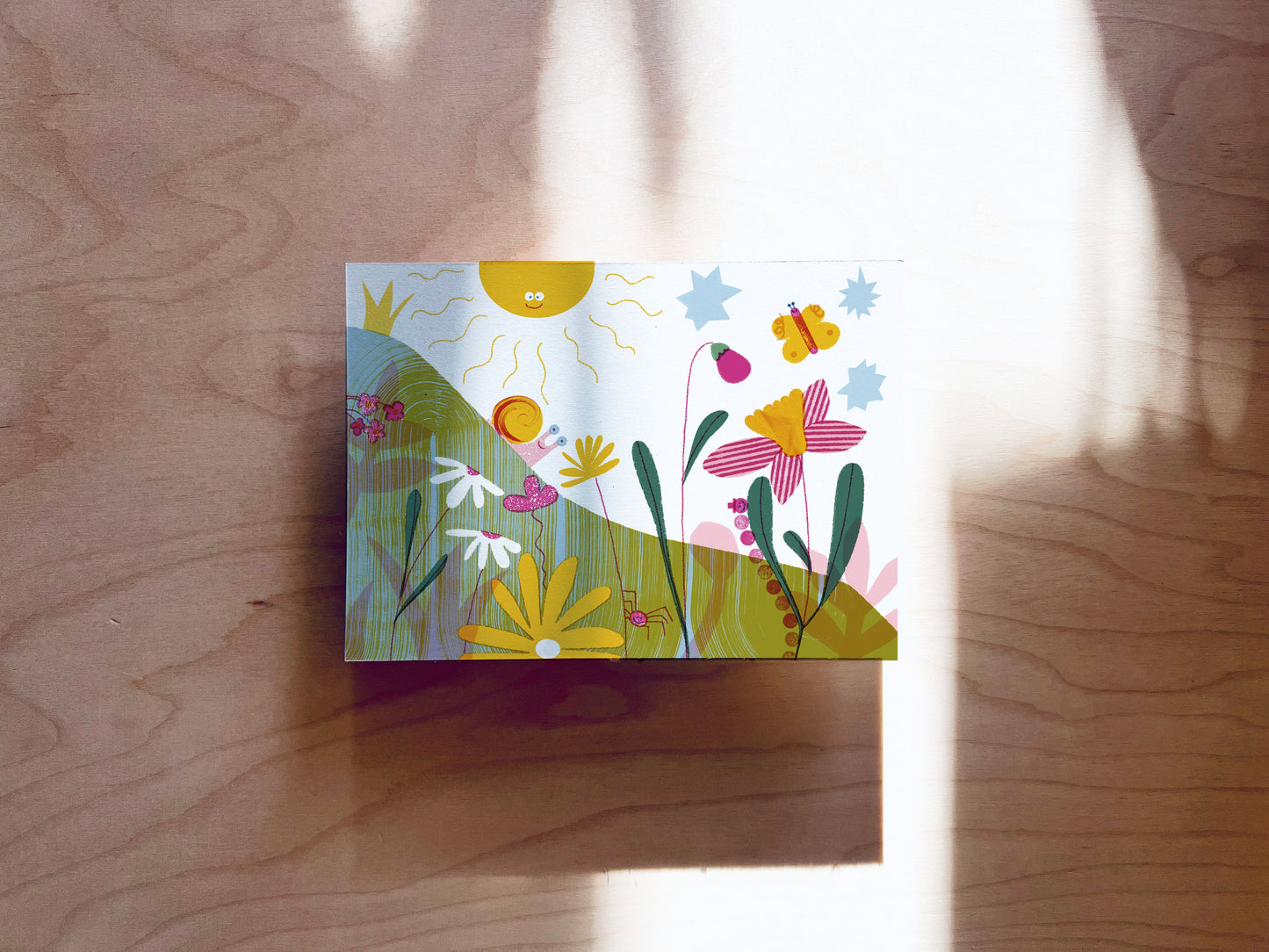 Schneckenpost Postkarte DIN A6