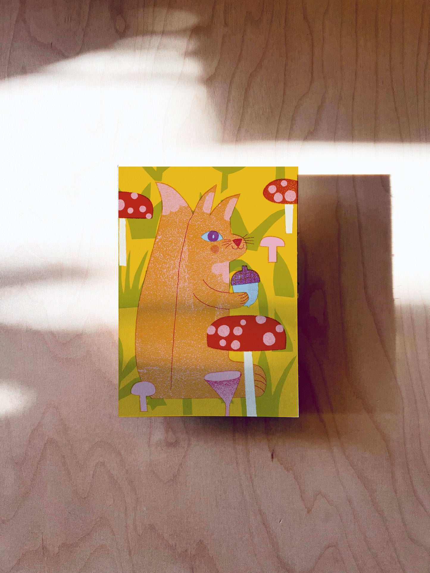 Eichhörnchen Postkarte DIN A6