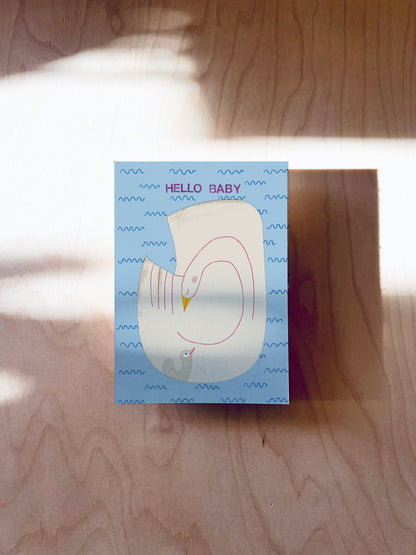 Schwanenbaby Postkarte DIN A6