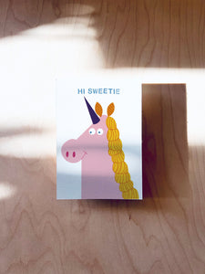 Sweet Unicorn Postcard DIN A6