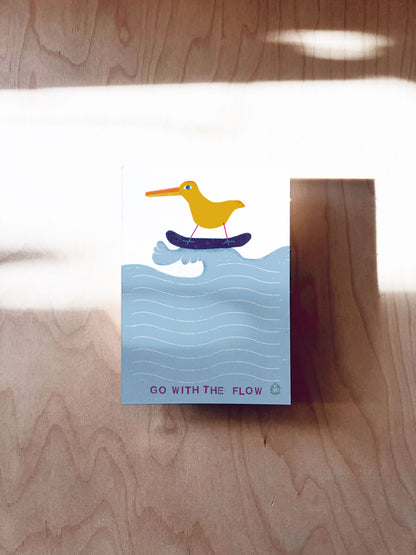 Go With The Flow Notizblock DIN A6