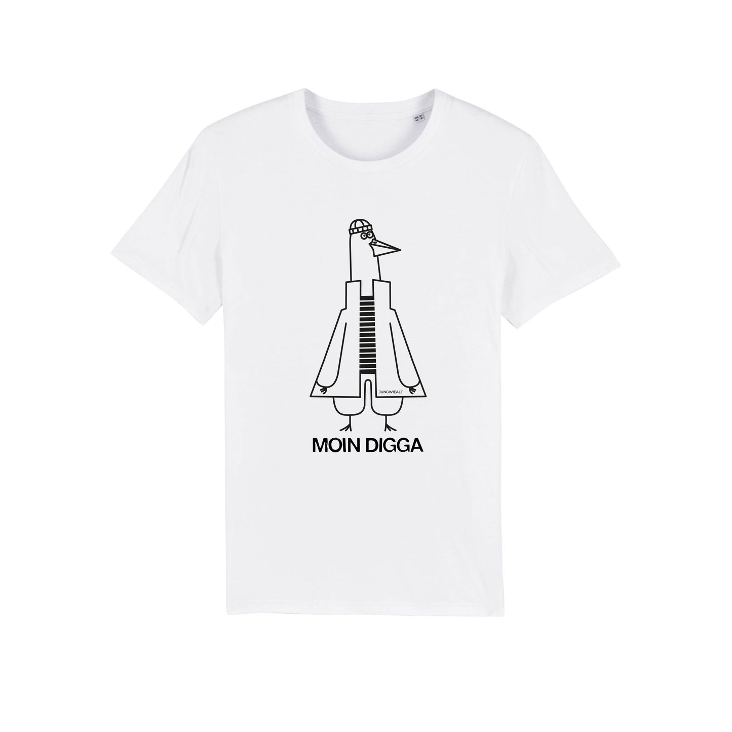 Regular T-Shirt Moin Digga Weiß