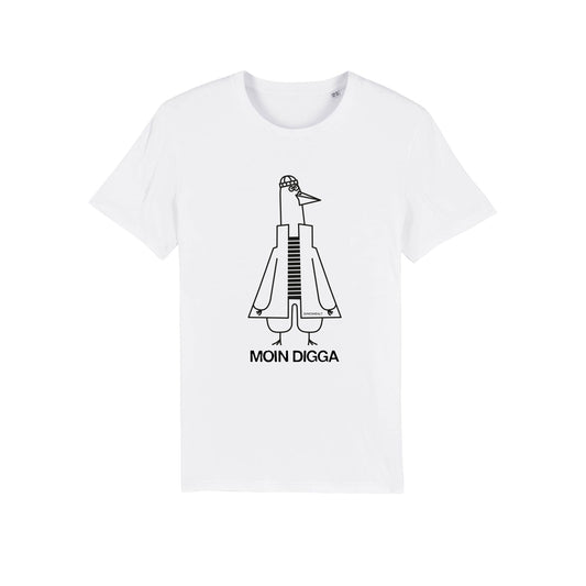 Regular T-Shirt Moin Digga Weiß