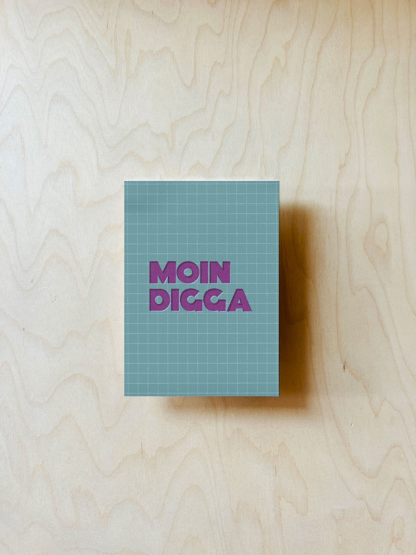 Moin Digga Postkarte DIN A6