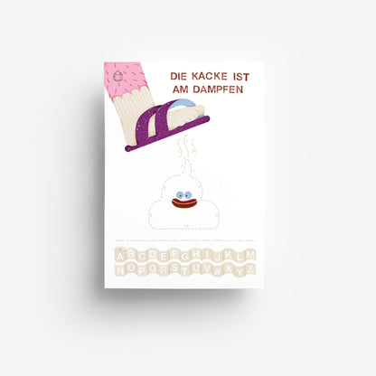 Die Kacke ist am dampfen (Galgenmann) Spielblock DIN A6