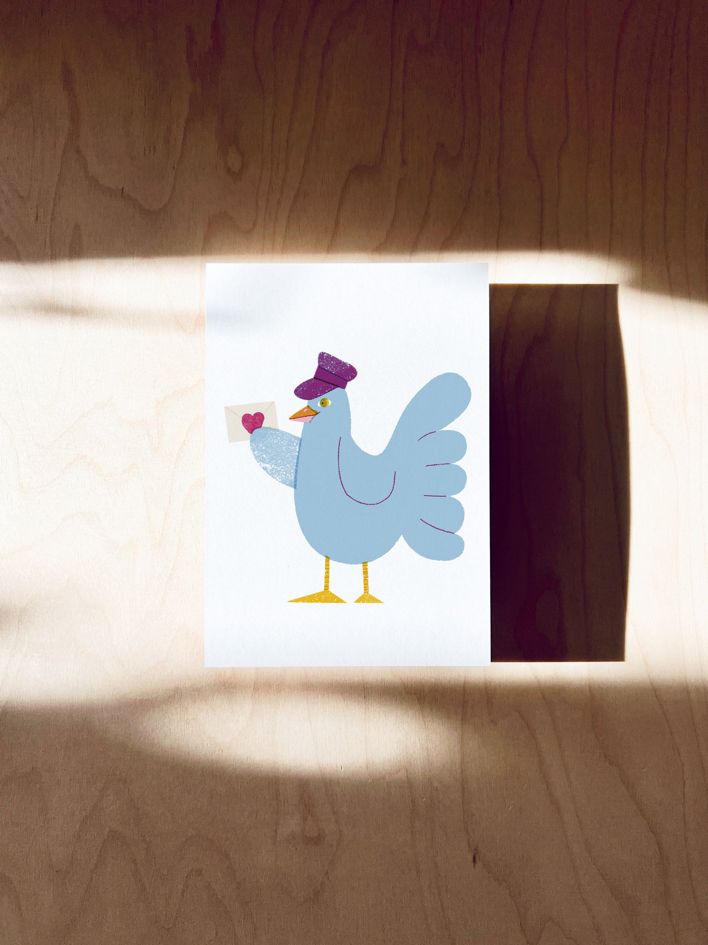 Taube Postkarte DIN A6