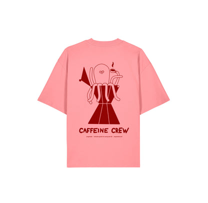 PREORDER Oversize T-Shirt Caffeine Crew Pink Joy