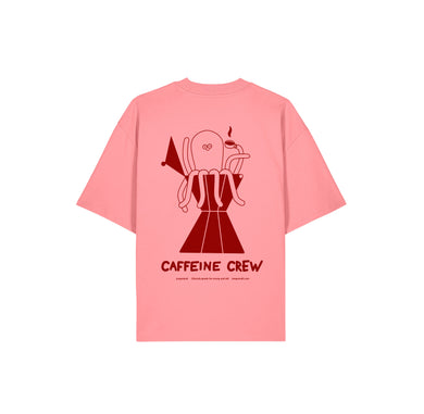 PREORDER Oversize T-Shirt Caffeine Crew Pink Joy
