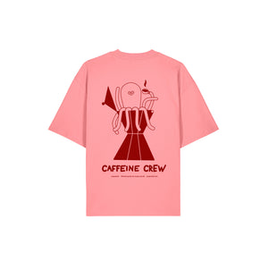 PREORDER Oversize T-Shirt Caffeine Crew Pink Joy