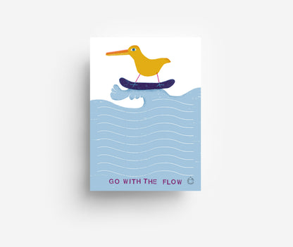 Go With The Flow Notizblock DIN A6