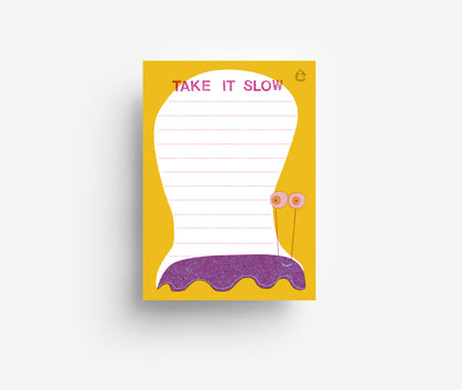 Take It Slow Notizblock DIN A6