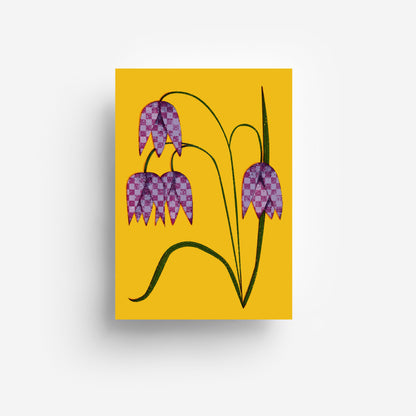 Schachblume Postkarte DIN A6