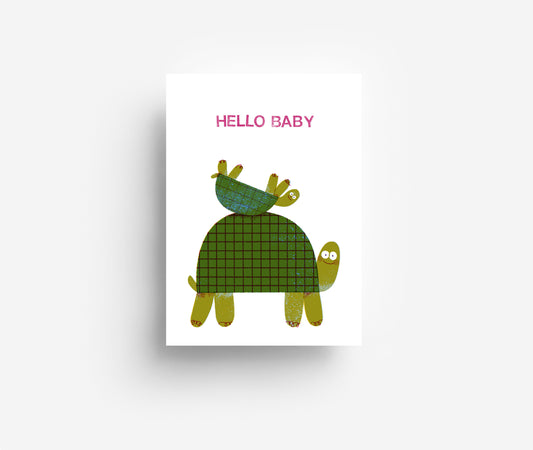 Babyschildkröte Postkarte DIN A6