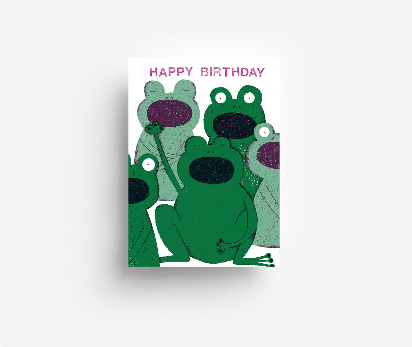 Froschchor Postkarte DIN A6
