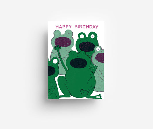 Froschchor Postkarte DIN A6