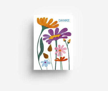 Danke Postkarte DIN A6