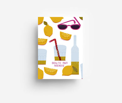 Dolce Far Niente Postcard DIN A6