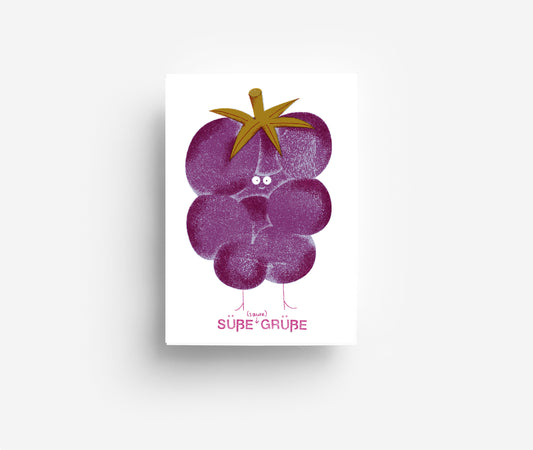 Süße Grüße Postkarte DIN A6