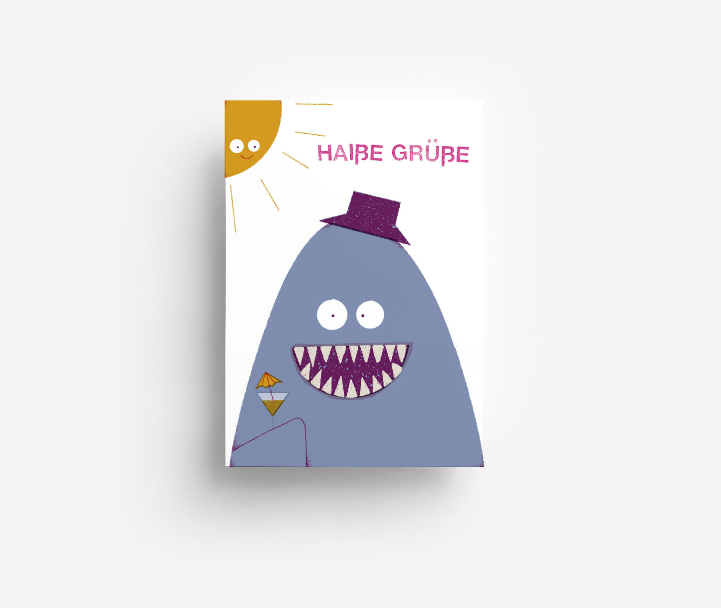 Haiße Grüße Postkarte DIN A6