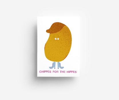 Chippes for the Hippes Postkarte DIN A6