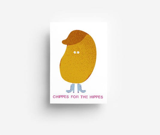 Chippes for the Hippes Postkarte DIN A6