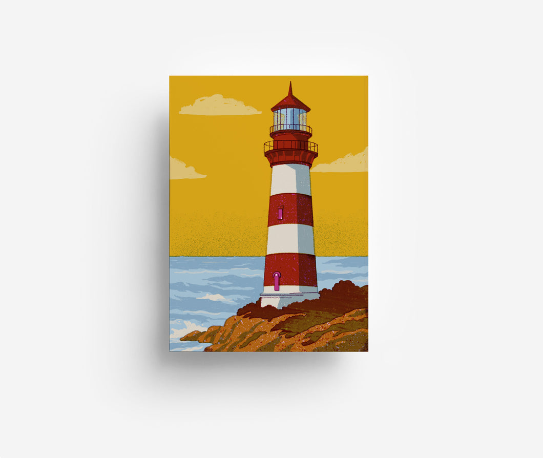 Leuchtturm Postkarte DIN A6 