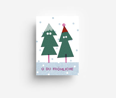 O Du Fröhliche Postkarte DIN A6