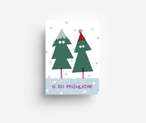 O Du Fröhliche Postkarte DIN A6