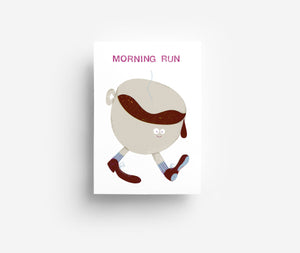 Morning Run Postkarte DIN A6