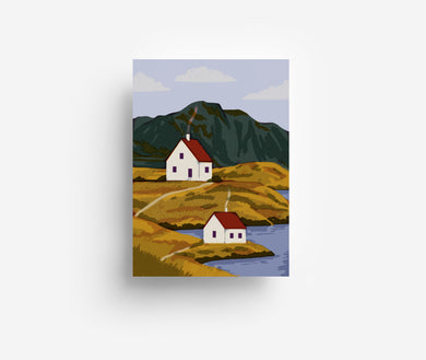 Küstenhaus Postkarte DIN A6